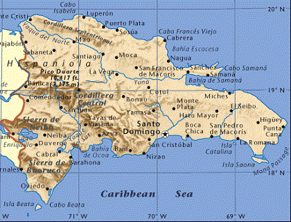 Dominican Republic map