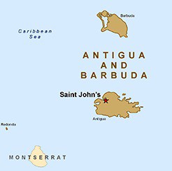 Antigua and Barbuda map