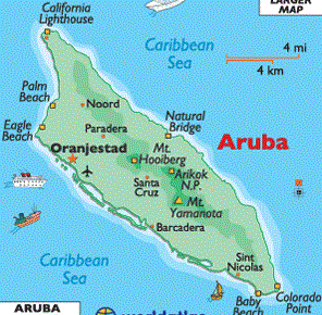 Aruba map