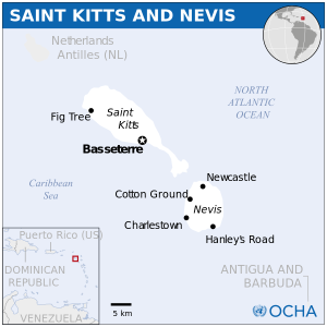 st kitts map