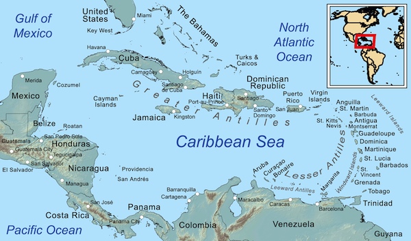 Caribbean Map